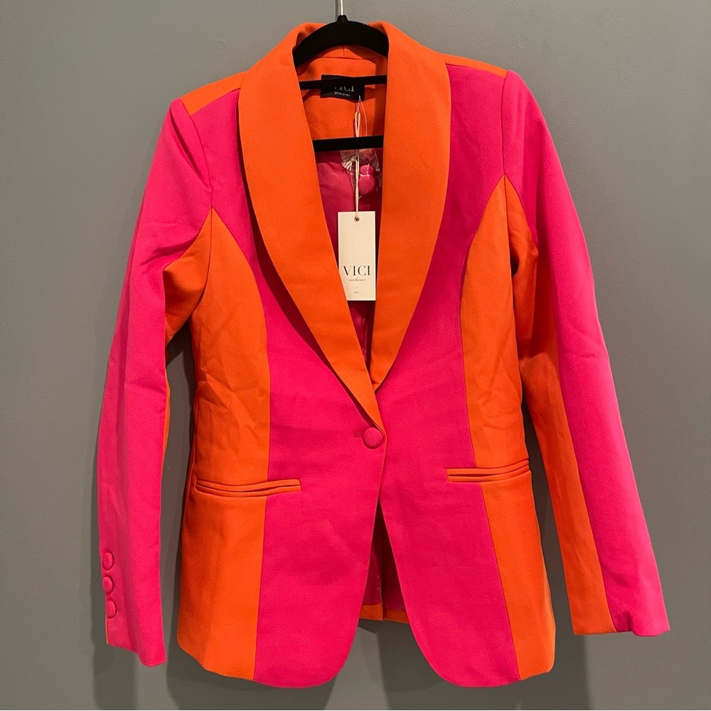 Color block blazer